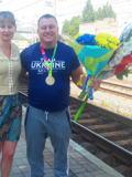 Урочиста зустріч чемпіона Всесвітніх ігор з пауерліфтингу - Олексія Рокочого у м.Слов'янськ
